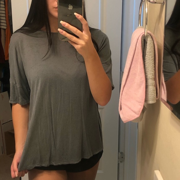 Vintage Blue Gray oversized tee - Picture 1 of 4